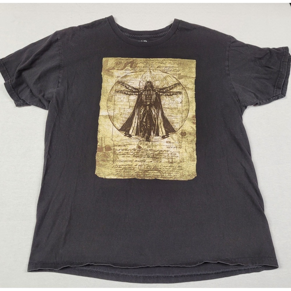 Mad Engine Star Wars Darth Vader "Vitruvian Man" Graphic T-shirt Men's Size L